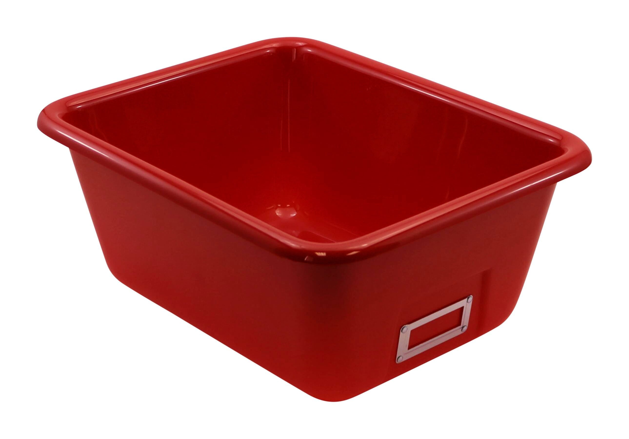 SHIRLEY KS T-134 STORAGE BIN - 14-1/2 L X 11-1/2 W X 6-1/4 H - RED - EACH