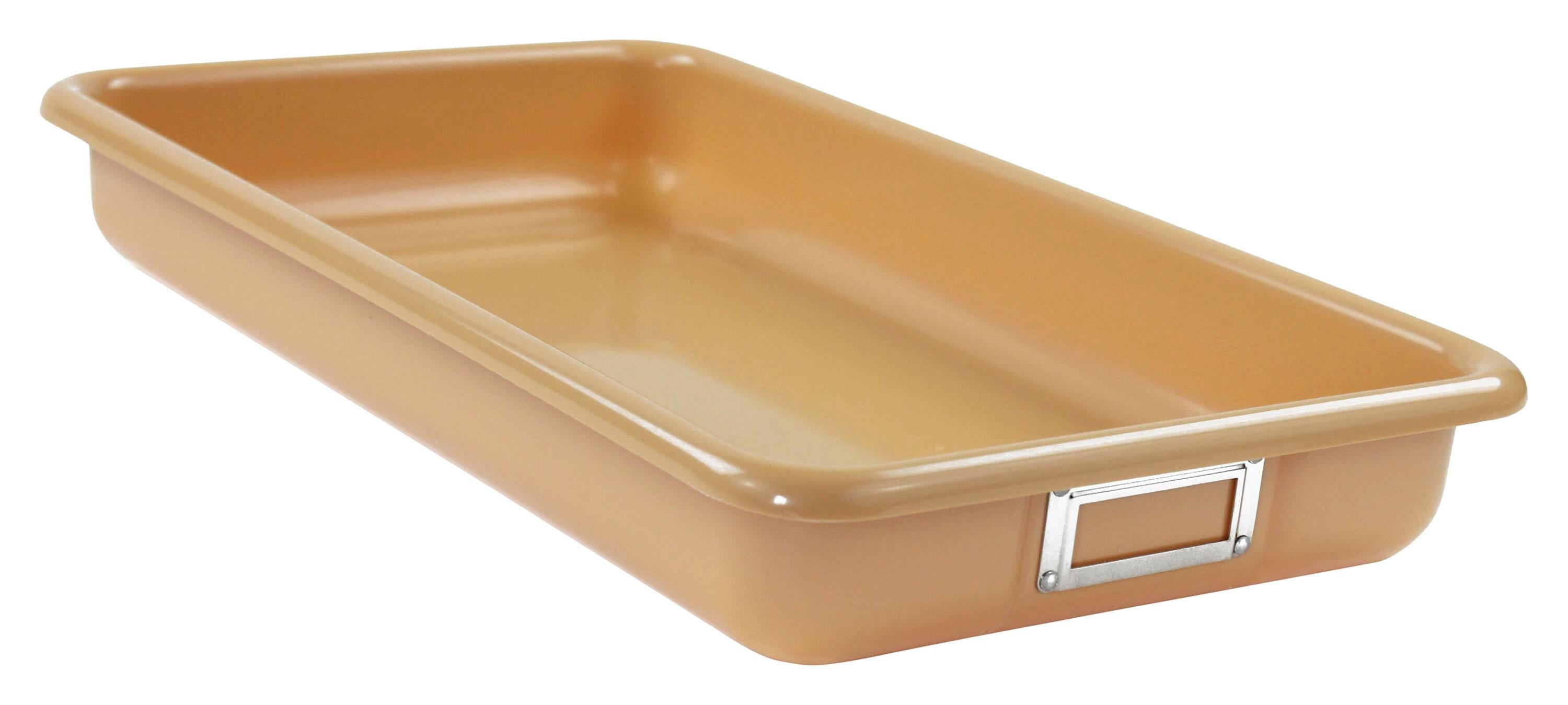 SHIRLEY KS TAN STORAGE BIN - 18 L X 10-5/8 W X 4 H - TAN - EACH