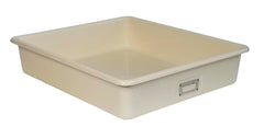 SHIRLEY KS T-163 STORAGE BIN - 21 L X 19 W X 4-1/2 H - IVORY - EACH
