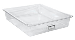 SHIRLEY KS T-163 STORAGE BIN - 21 L X 19 W X 4-1/2 H - CLEAR - EACH