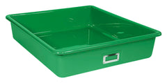SHIRLEY KS T-163 STORAGE BIN - 21 L X 19 W X 4-1/2 H - GREEN - EACH