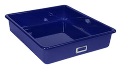 SHIRLEY KS T-163 STORAGE BIN - 21 L X 19 W X 4-1/2 H - BLUE - EACH