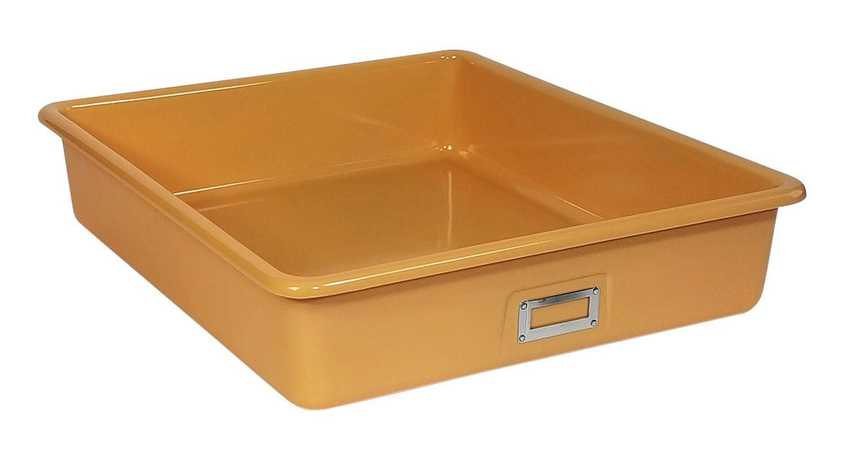 SHIRLEY KS T-163 STORAGE BIN - 21 L X 19 W X 4-1/2 H - TAN - EACH