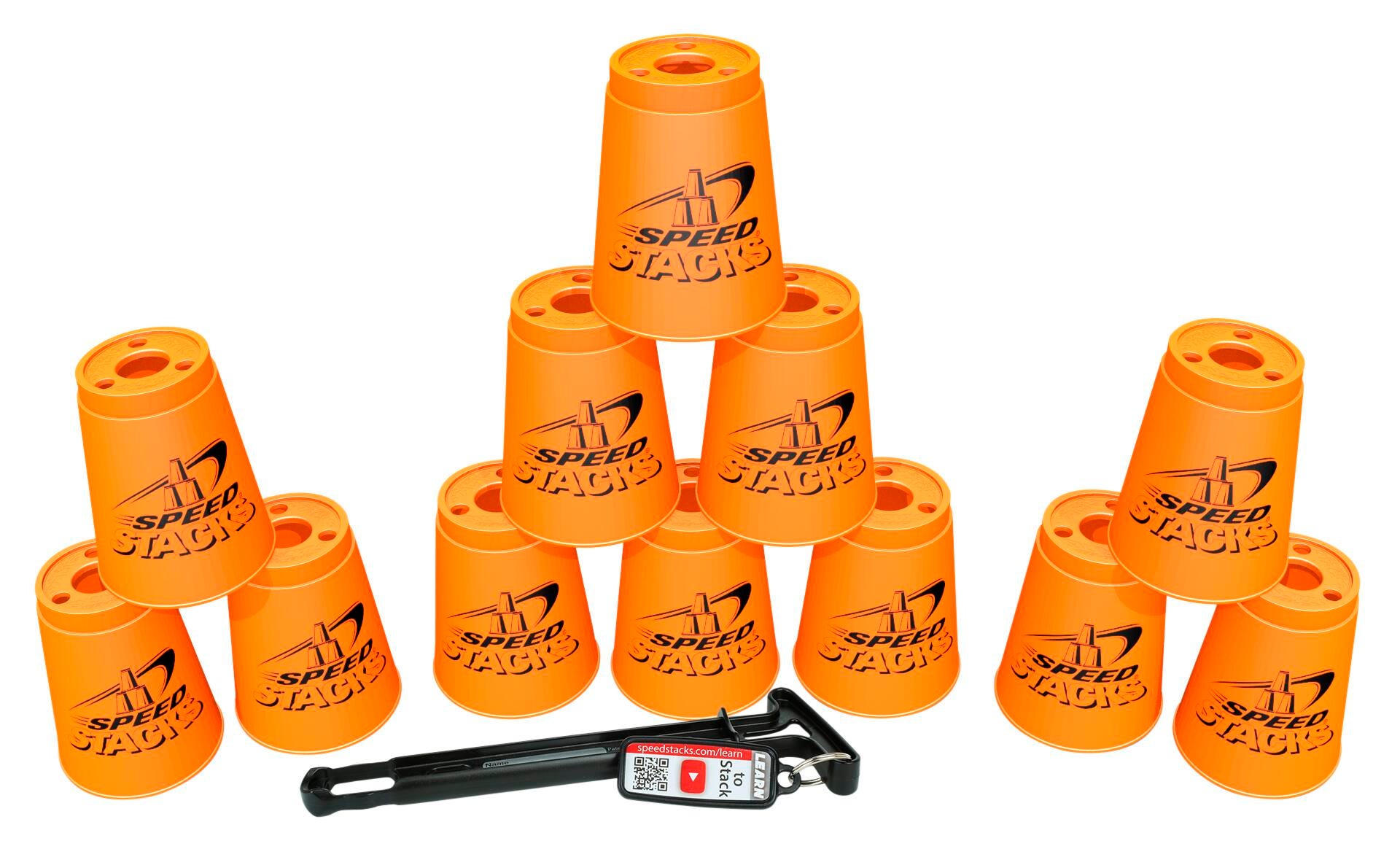 SPEED STACKS-NEON ORANGE SET OF 12