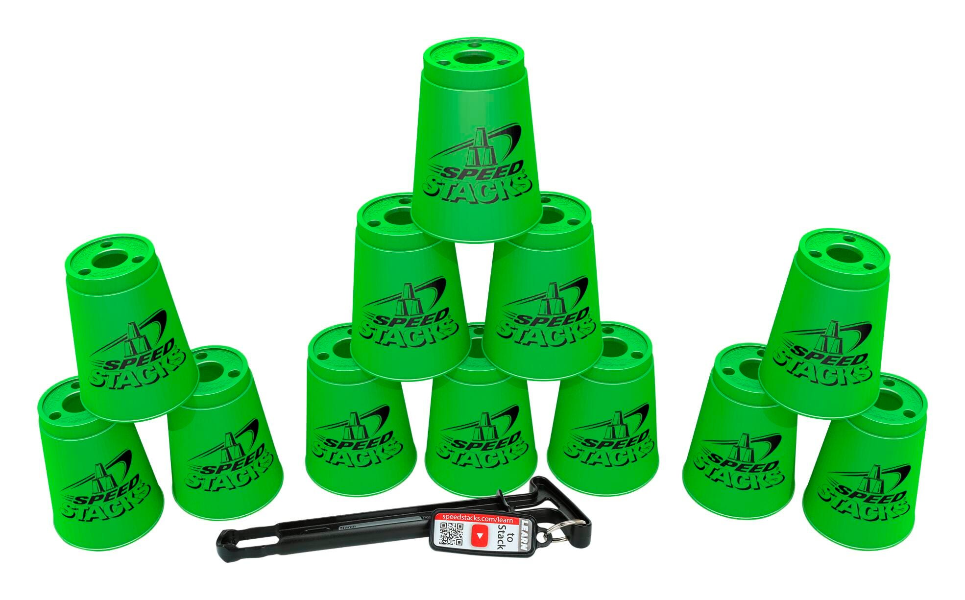 SPEED STACKS-NEON GREEN SET OF 12