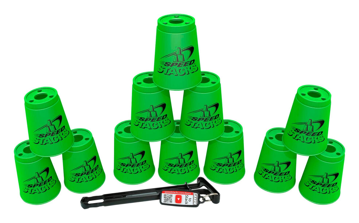 SPEED STACKS-NEON GREEN SET OF 12