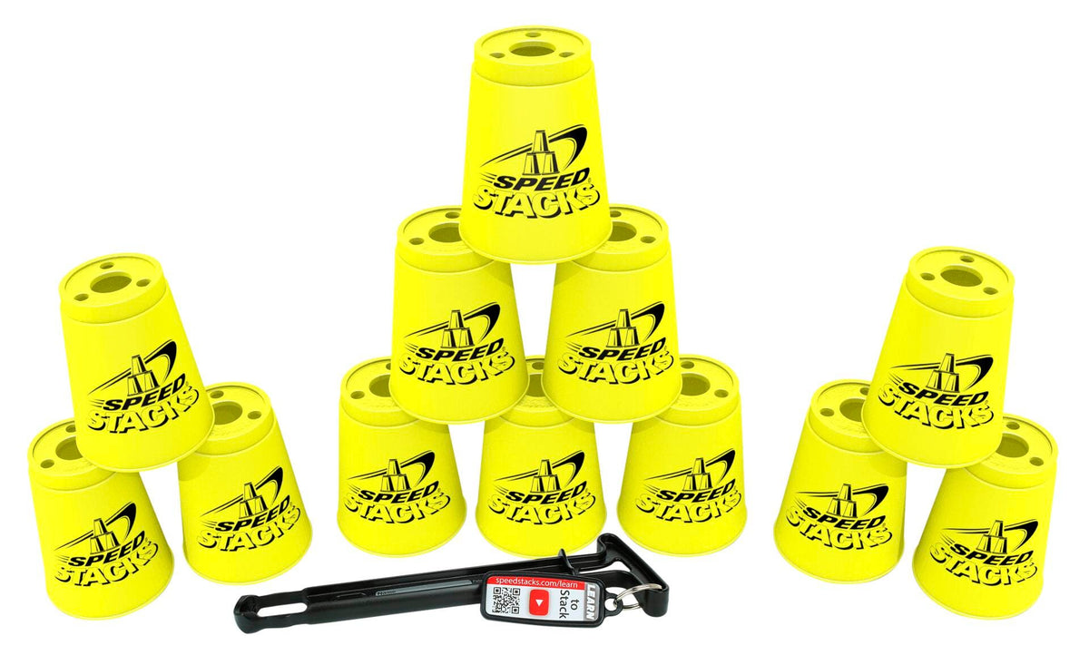 SPEED STACKS-NEON YELLOW SET OF 12