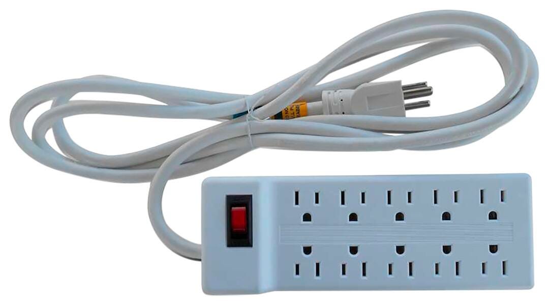 POWER BAR 10 STANDARD OUTLETS WITH 8 CORD FOR BASE TECH TUB