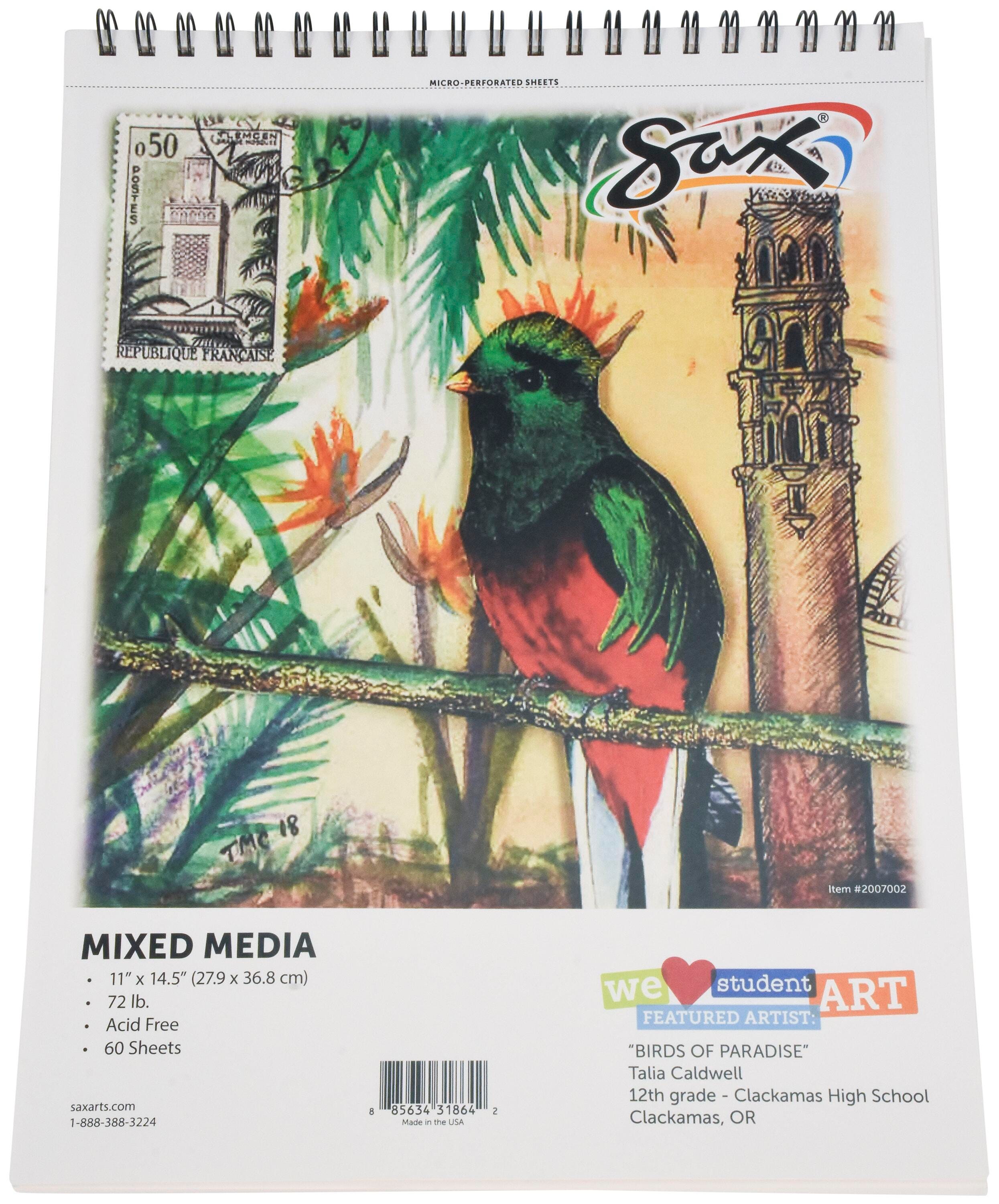 PAPER MIXED MEDIA PAD SAX 11X14 IN 72 LB 60 SHTS