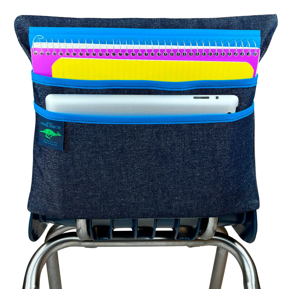 CHAIR POCKET ORIGINAL 13 IN BLUE TRIM