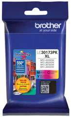 CARTRIDGE INK TONER BROTHER BRTLC30173PK MULTI-COLOR PK OF 3
