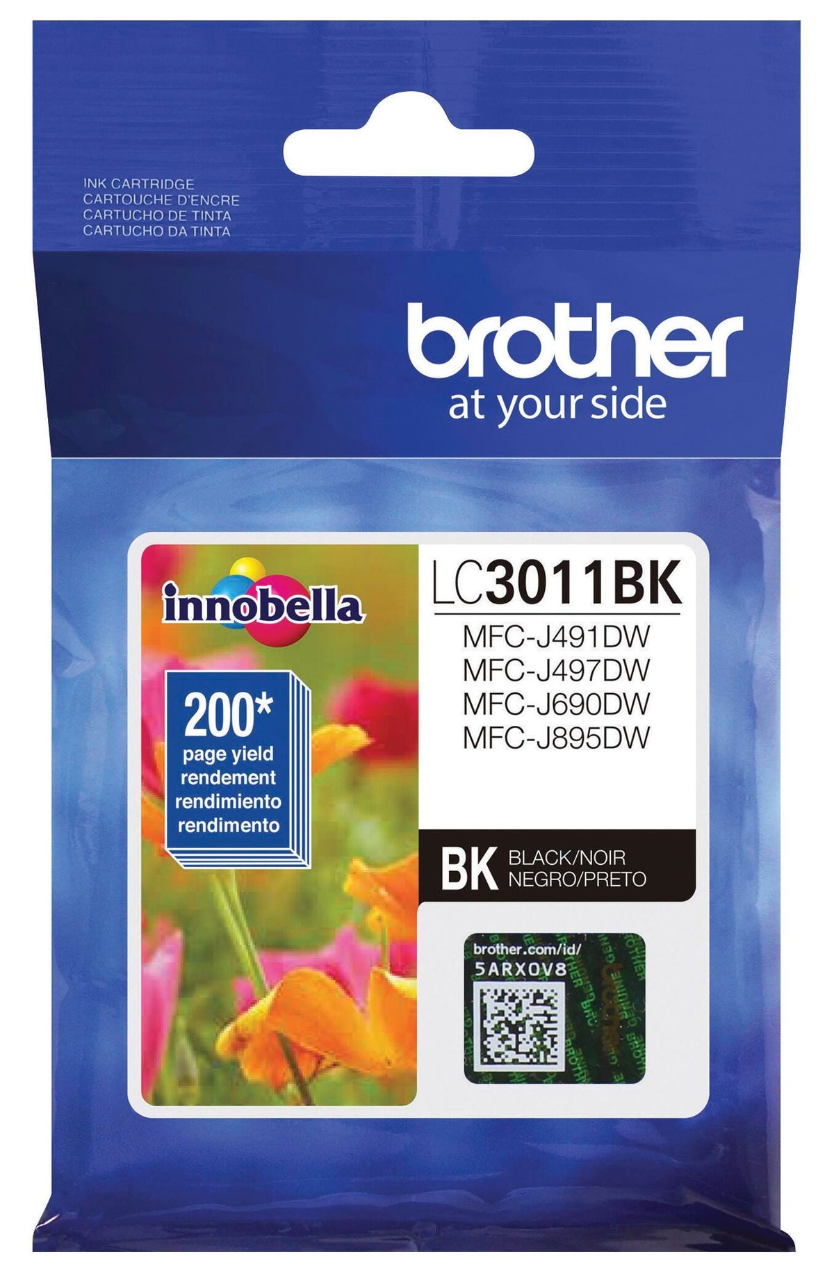 CARTRIDGE INK TONER BROTHER BRTLC3011BK BLACK