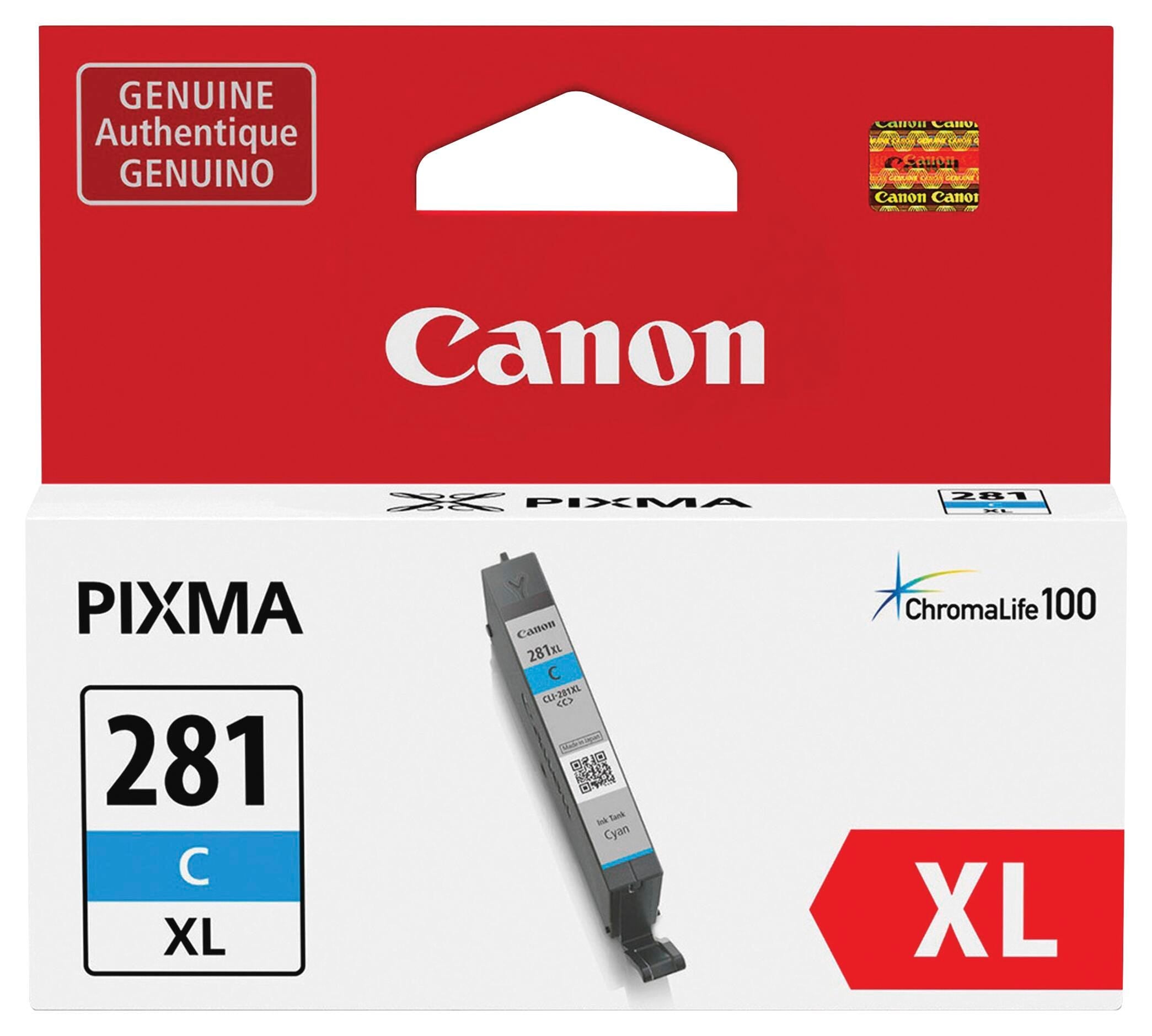 CARTRIDGE INK TONER CANON PIXMA CNMCLI281XLCY CYAN