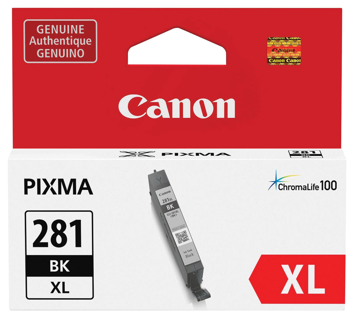 CARTRIDGE INK TONER CANON PIXMA CNMCLI281XLBK BLACK