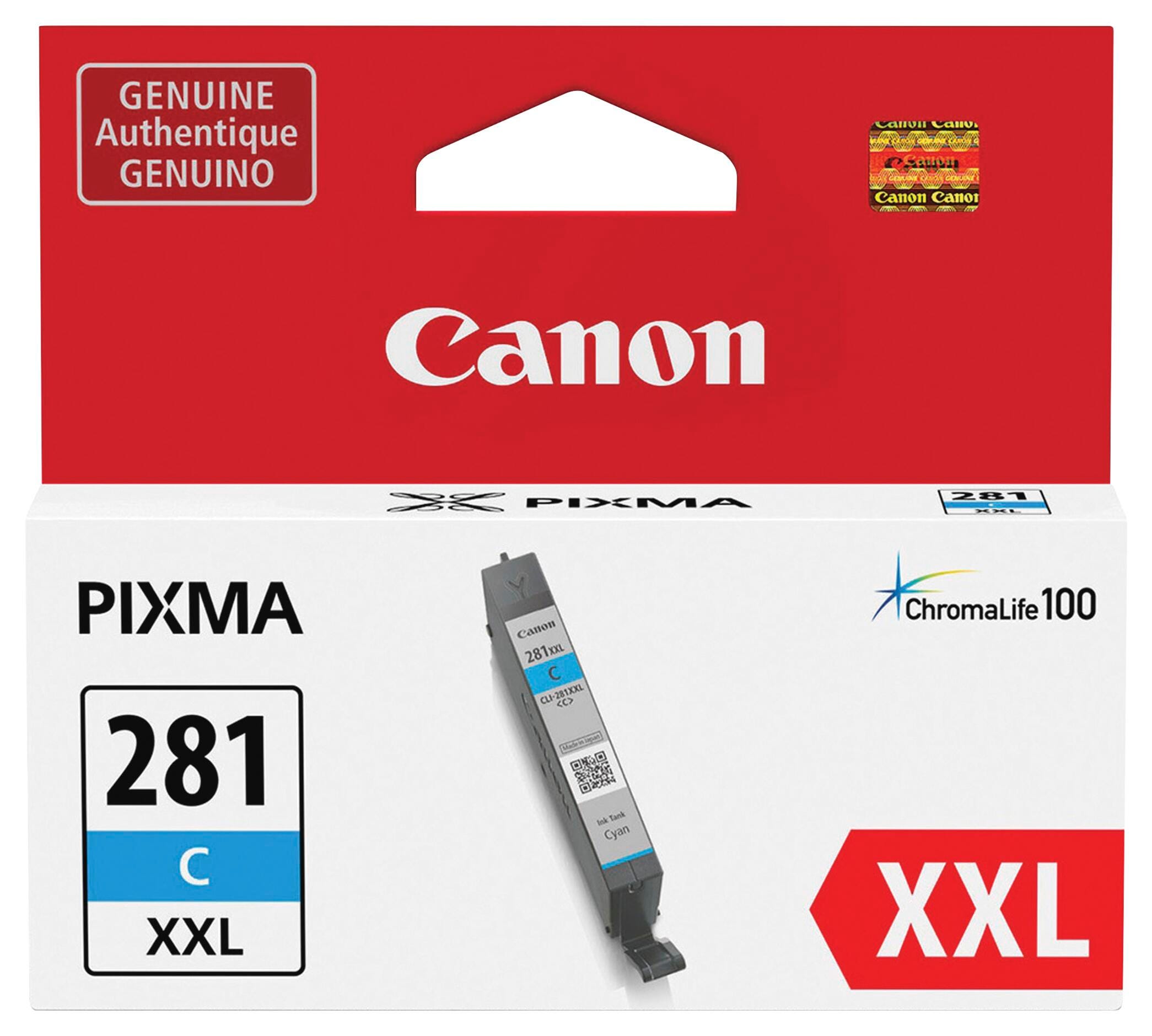 CARTRIDGE INK TONER CANON PIXMA CNMCLI281XXLCY CYAN