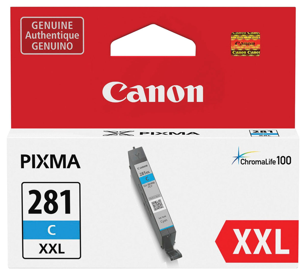 CARTRIDGE INK TONER CANON PIXMA CNMCLI281XXLCY CYAN