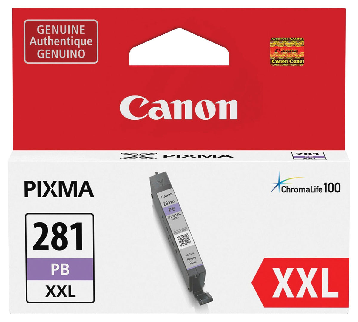 CARTRIDGE INK TONER CANON PIXMA CNMCLI281XXLPBL BLUE
