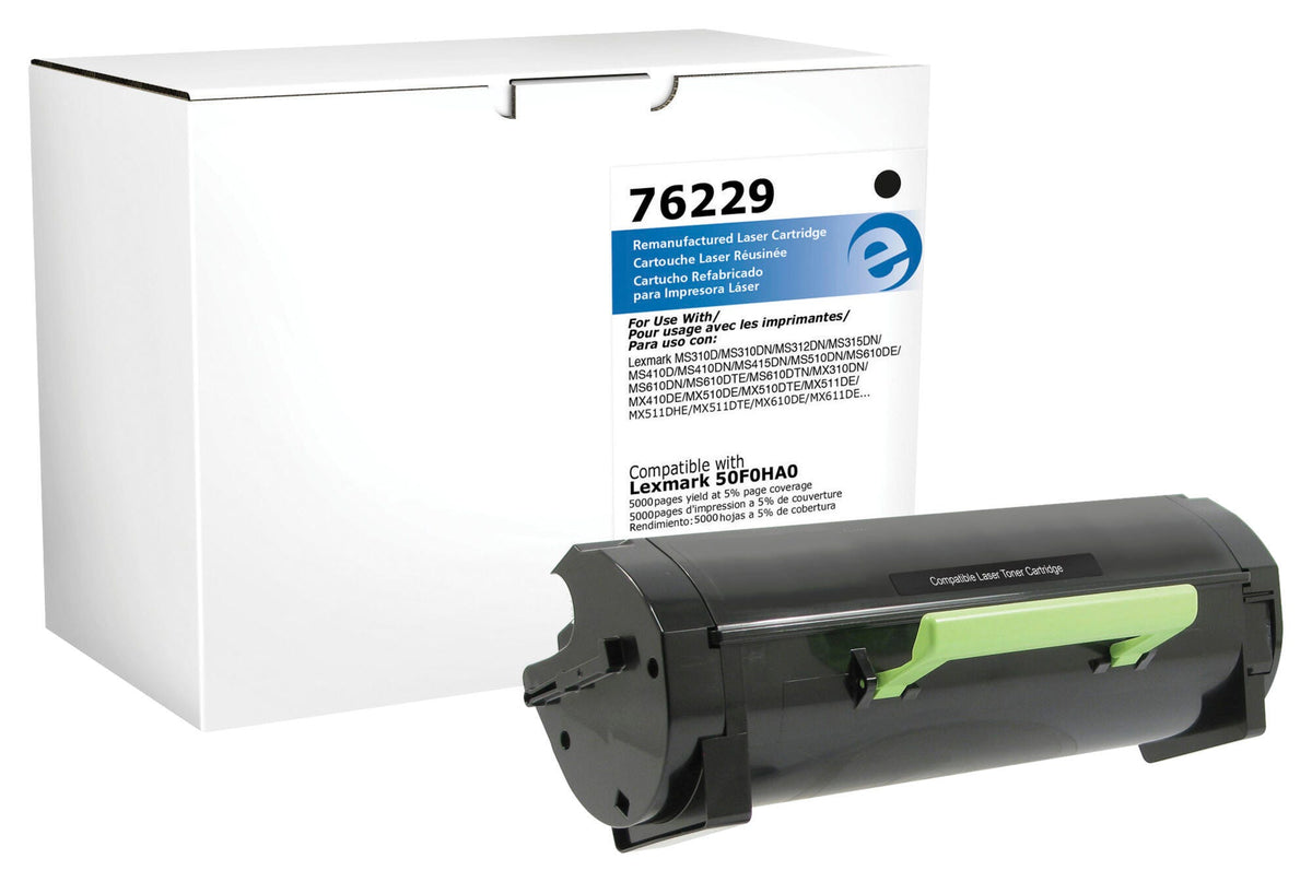 CARTRIDGE INK TONER LEXMARK 50F1H00 BLACK ELI76229