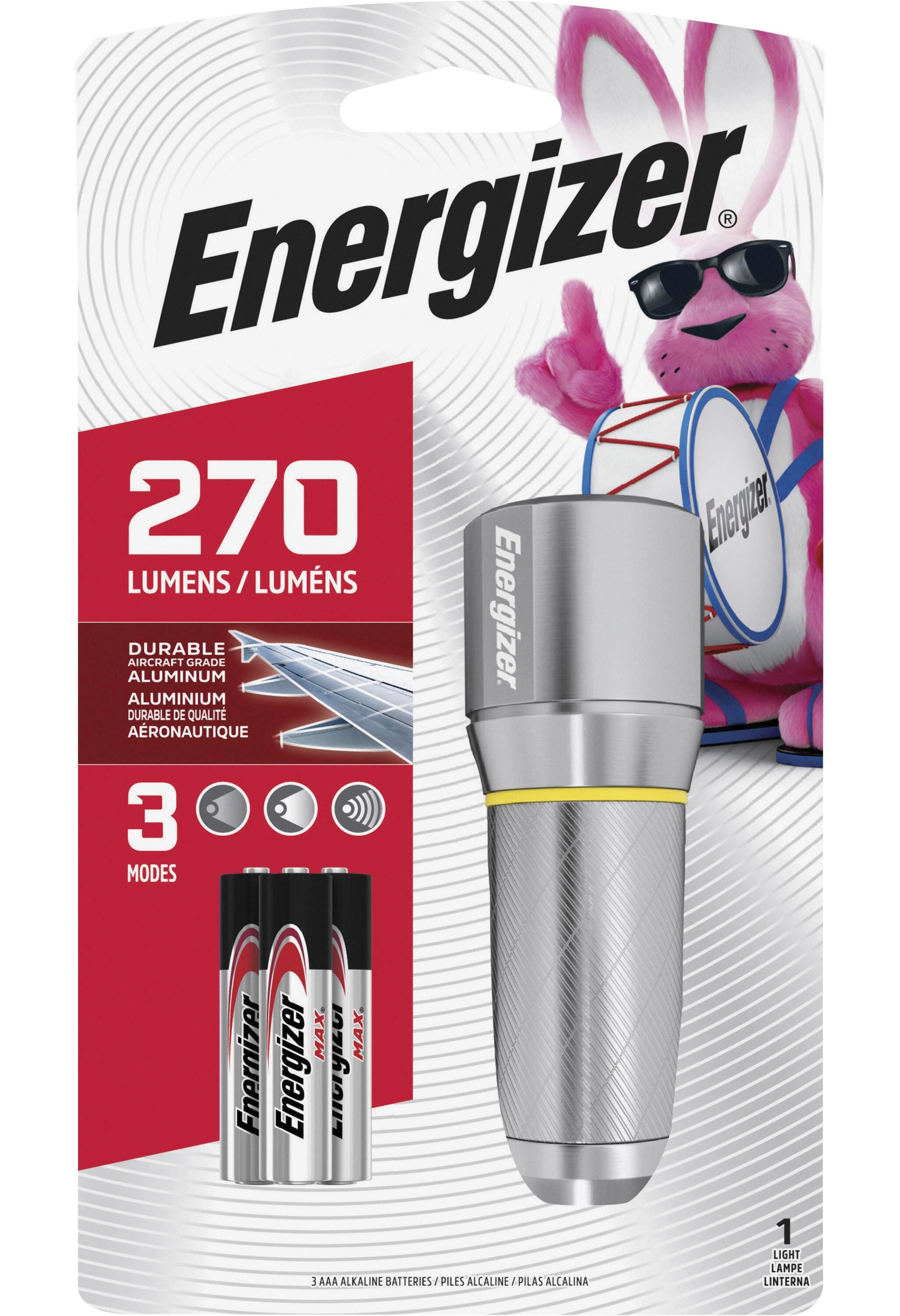 FLASHLIGHT - ENERGIZER VISION HD COMPACT METAL FLASHLIGHT - 270 LUMENS - EVE EPMHH32E