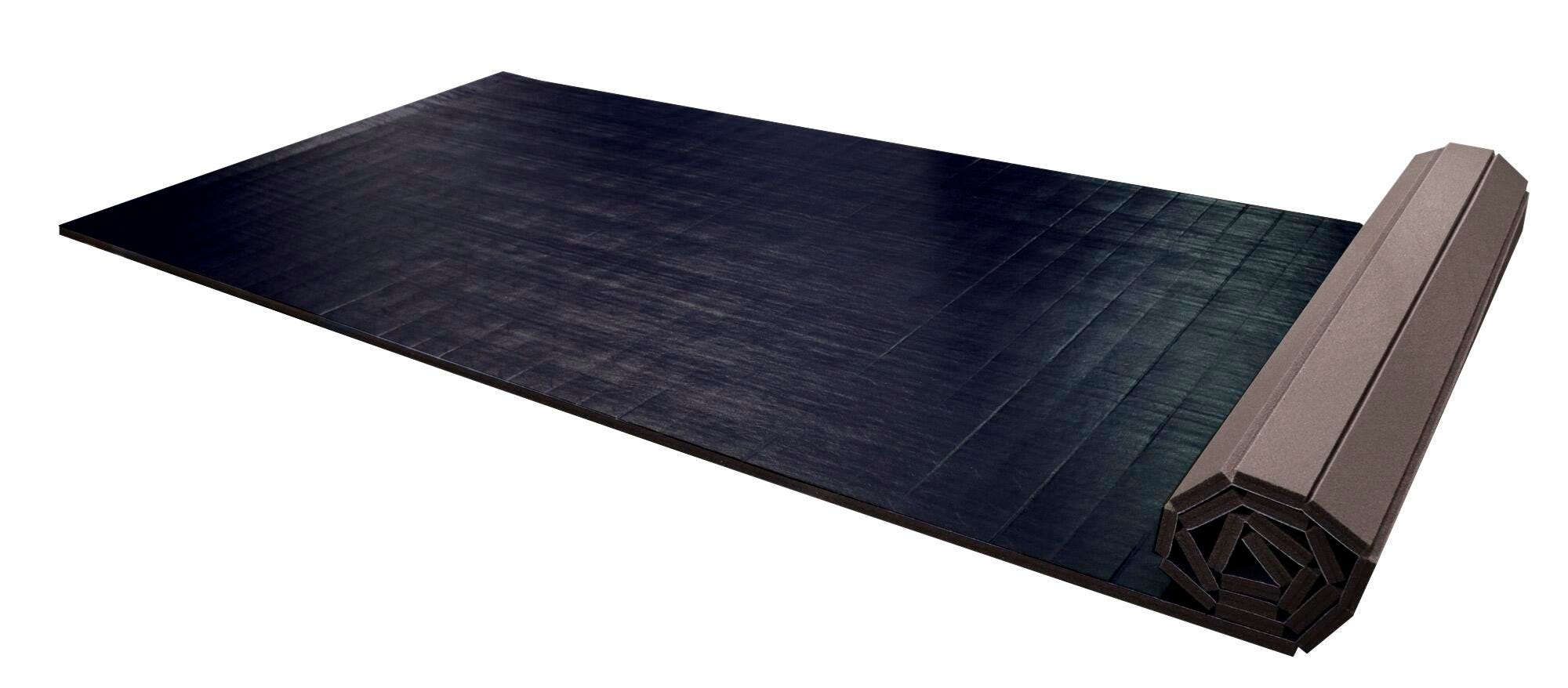 DOLLAMUR - FLEXI ROLL WITH ONE SIDE VINYL - 1IN X 6FT X 26FT BLACK