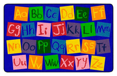 CHILDCRAFT - CARPETS - ABC FURNISHINGS CHALK ALPHABET SEATING - RECTANGLE - 4 FT X 6 FT