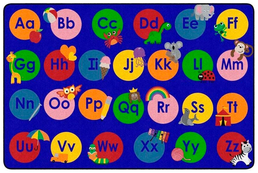 CHILDCRAFT - CARPETS - ABC FURNISHINGS LEARNING A-Z - RECTANGLE - 6 FT X 9 FT