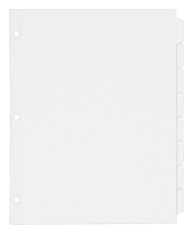 DIVIDER WRITE/ERASE 8 TAB WHITE 24 SETS AVE11507