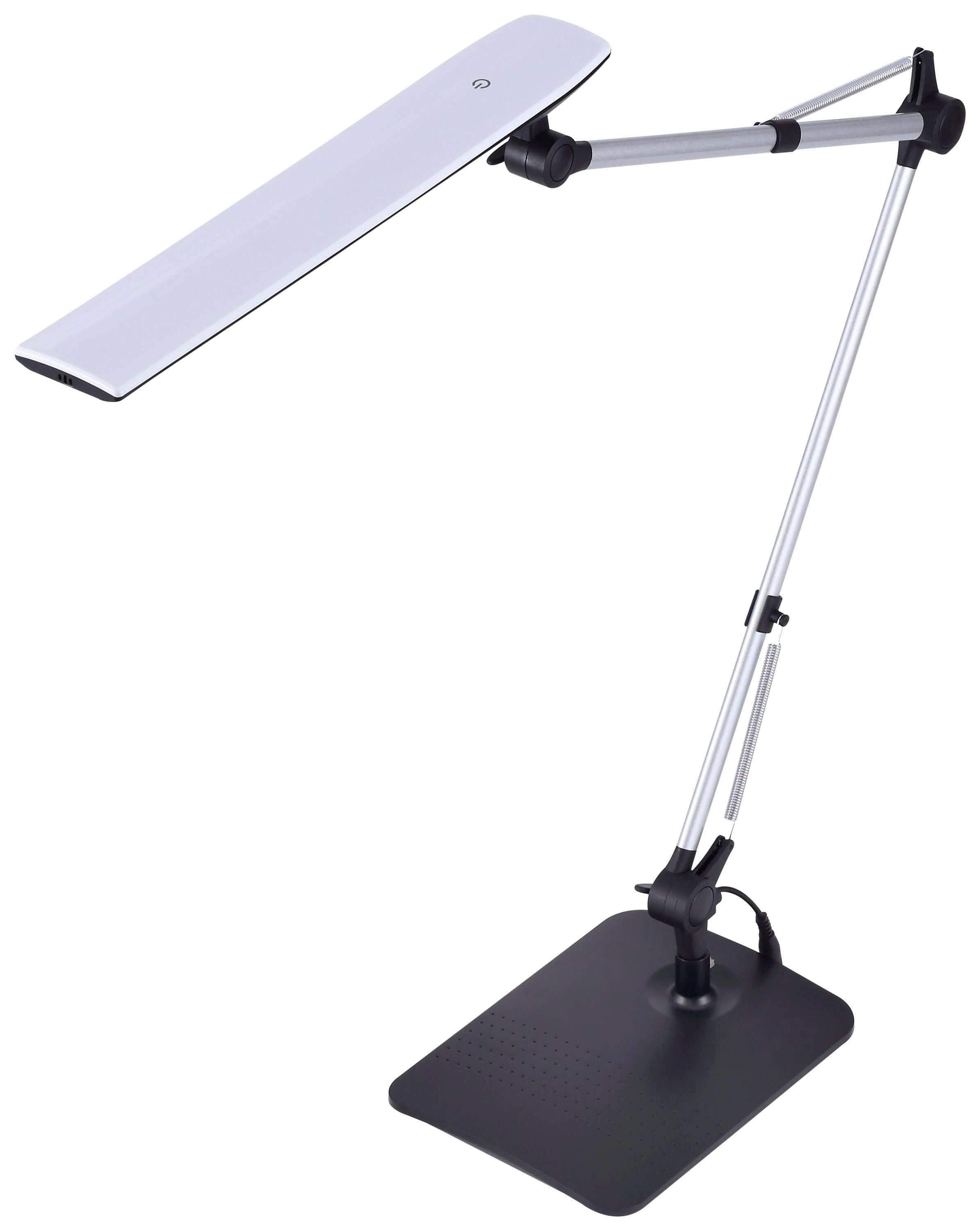 DESK LAMP LED DOUBLE ARM BLACK/SILVER