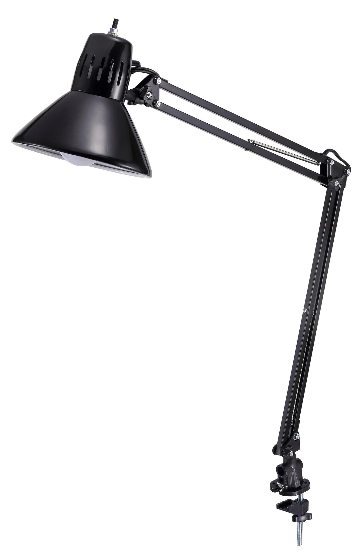DESK LAMP LED SWING ARM W/CLAMP BLACK