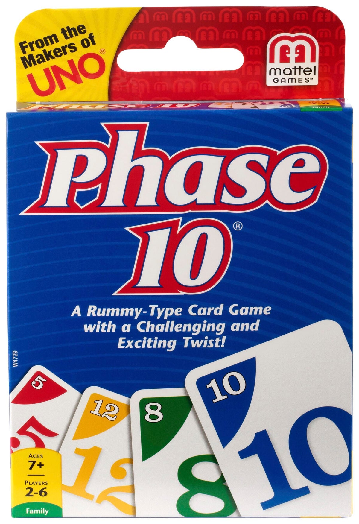 GAME CARD PHASE 10