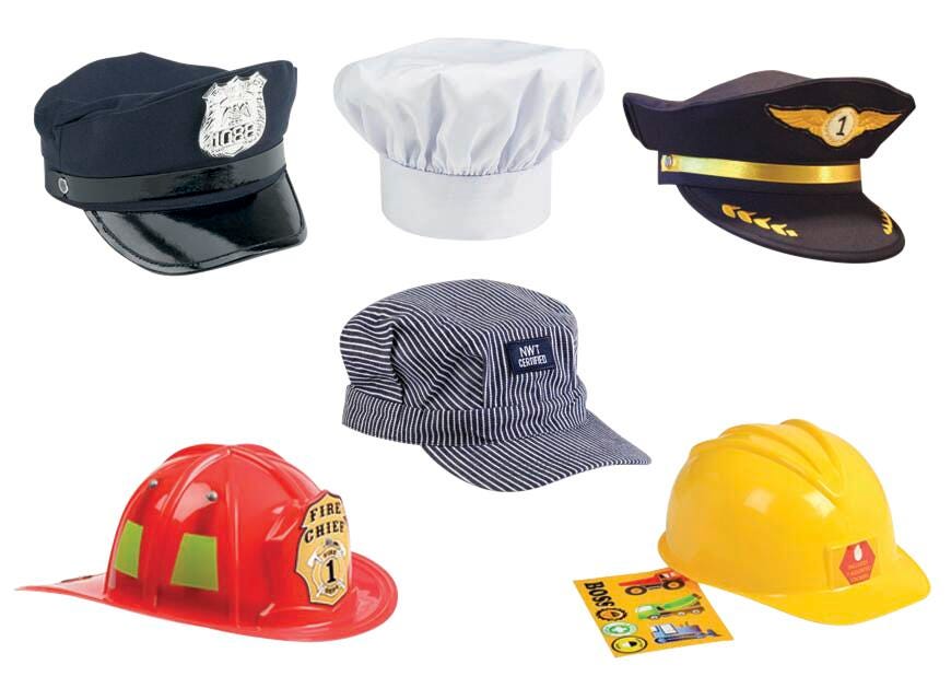 DRESS-UP HAT AND HELMET SET