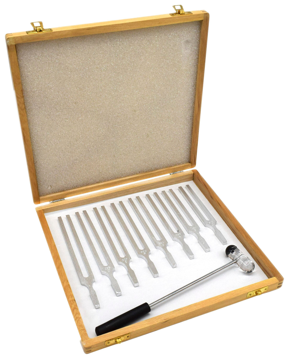 FORKS TUNING STEEL SET OF 8 WITH MALLET