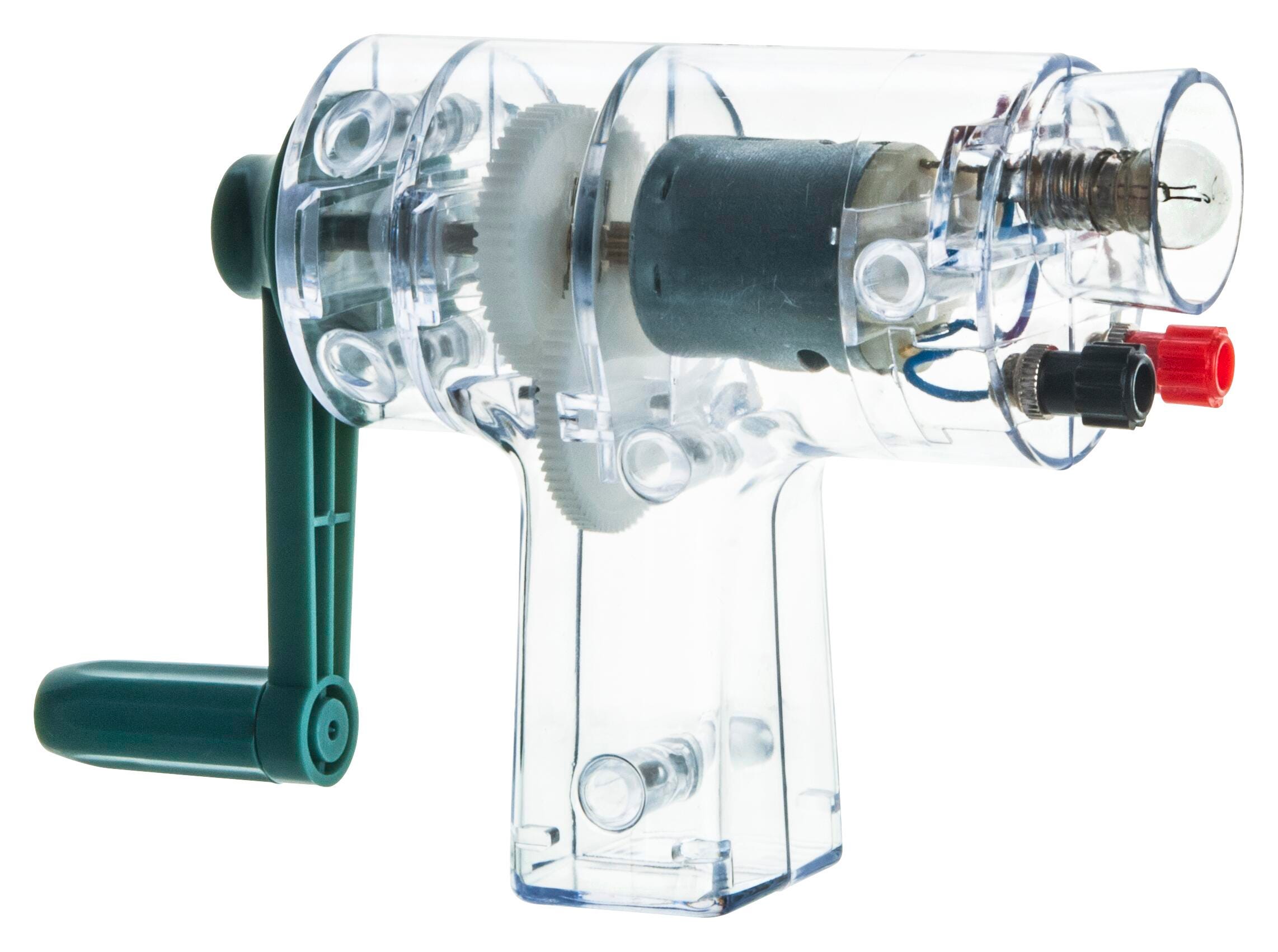 GENERATOR HAND WITH LIGHT AND BANANA TERMINALS