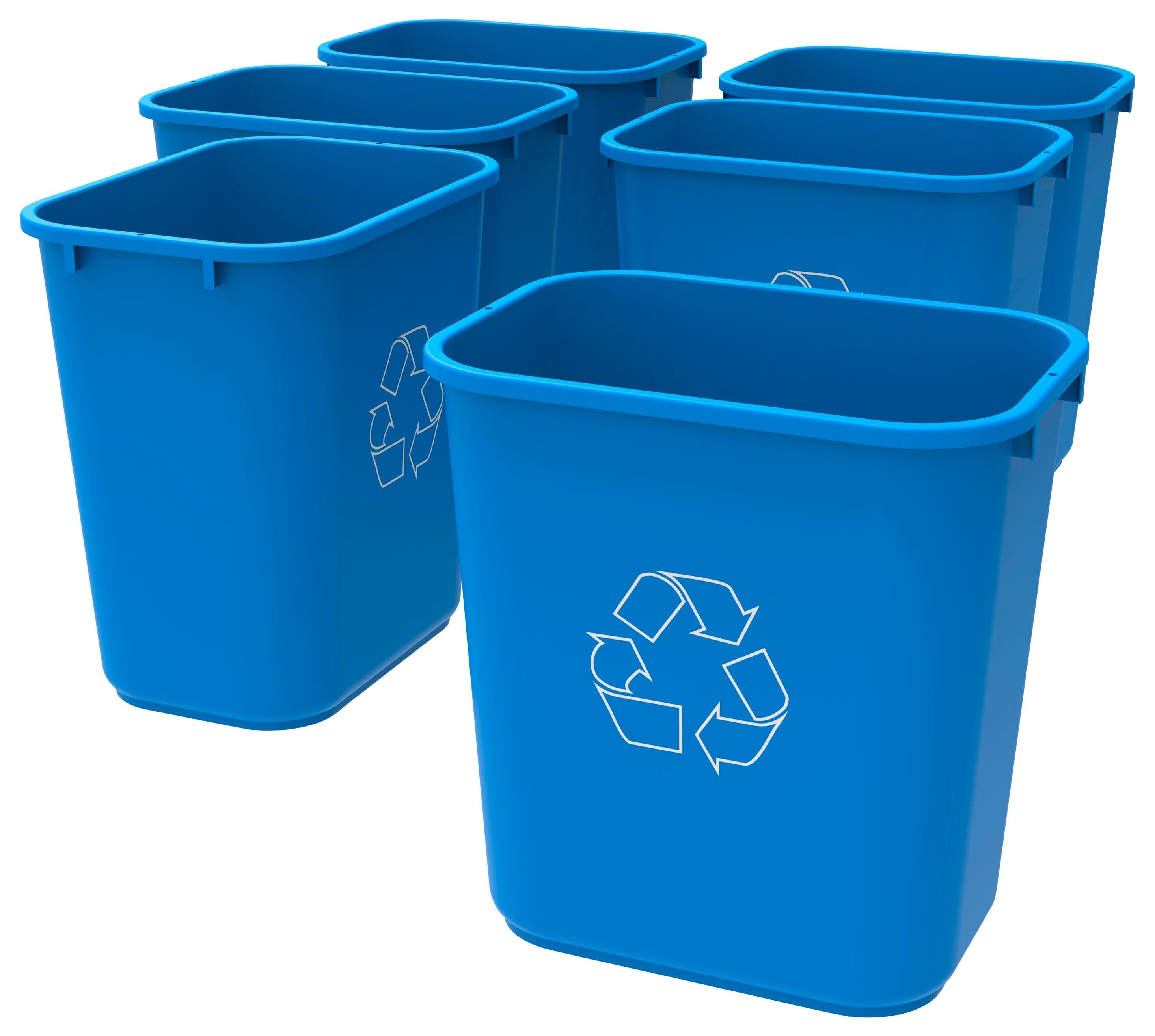 RECYCLE BASKET - MEDIUM 28 QT - BLUE - CASE OF 6