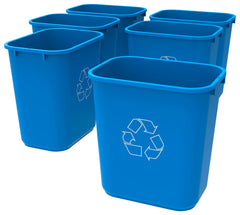 RECYCLE BASKET - MEDIUM 28 QT - BLUE - CASE OF 6