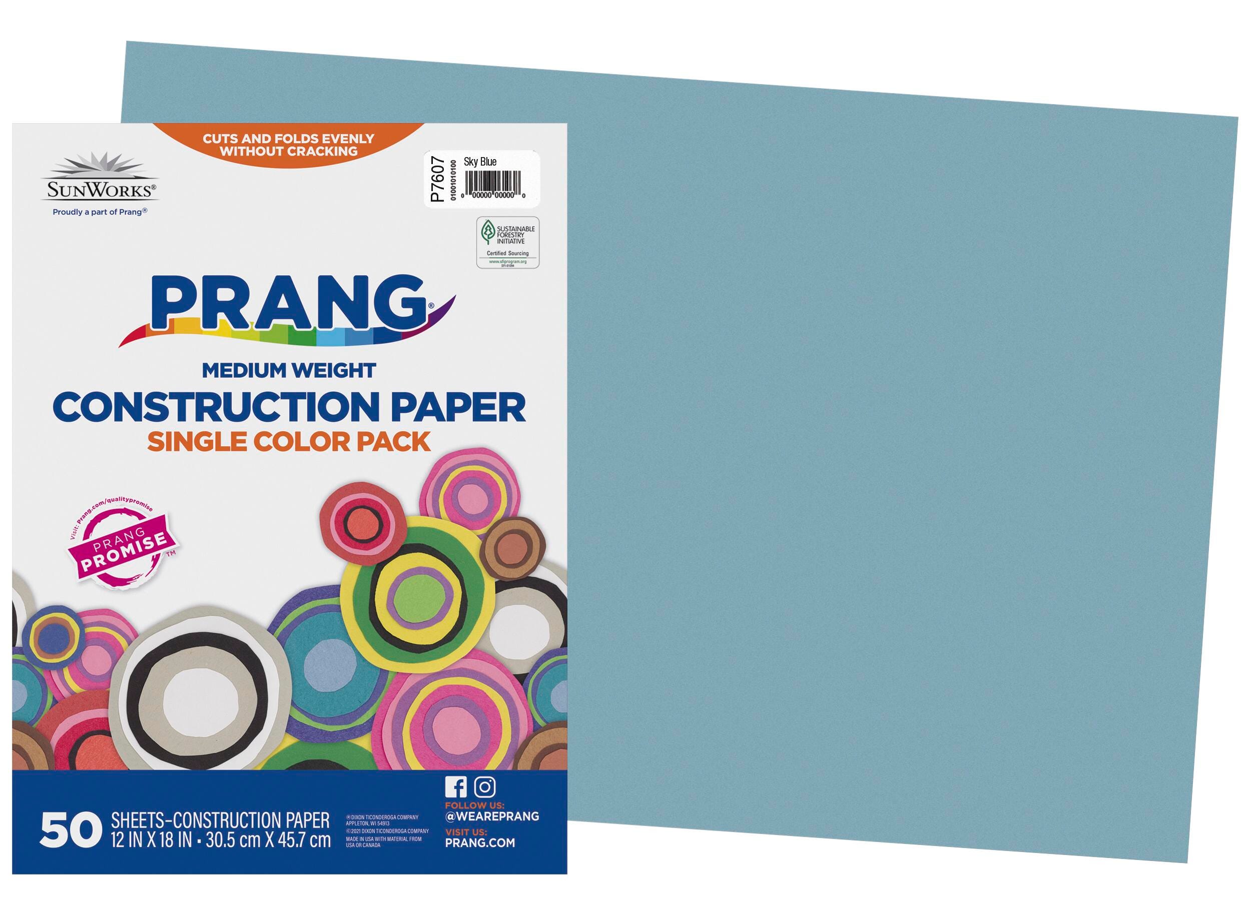 CONST PPR 12X18 SKY BLUE PRANG PACK OF 50