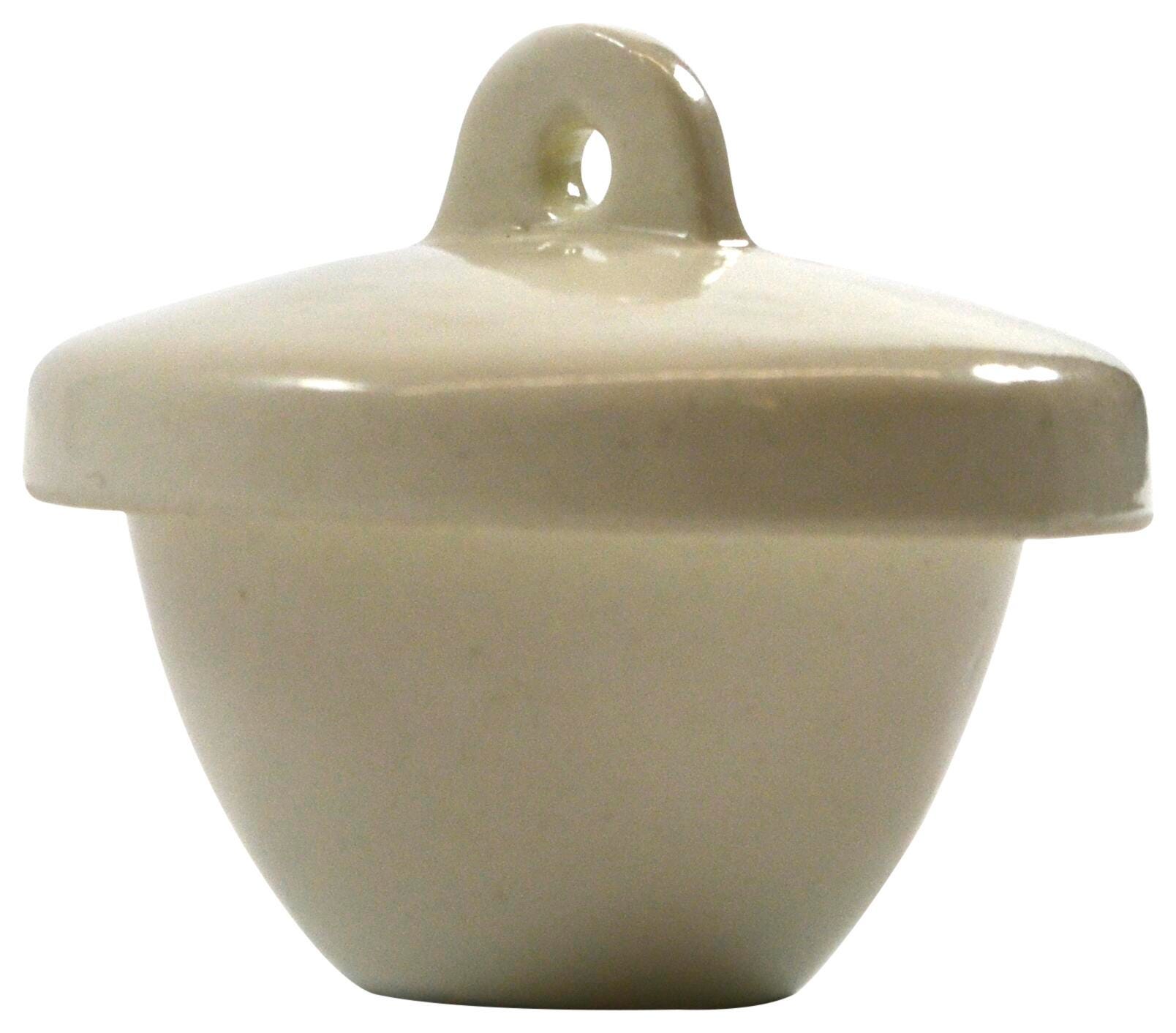 CRUCIBLE PORCELAIN WITH LID 10ML