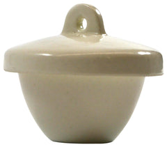 CRUCIBLE PORCELAIN WITH LID 10ML
