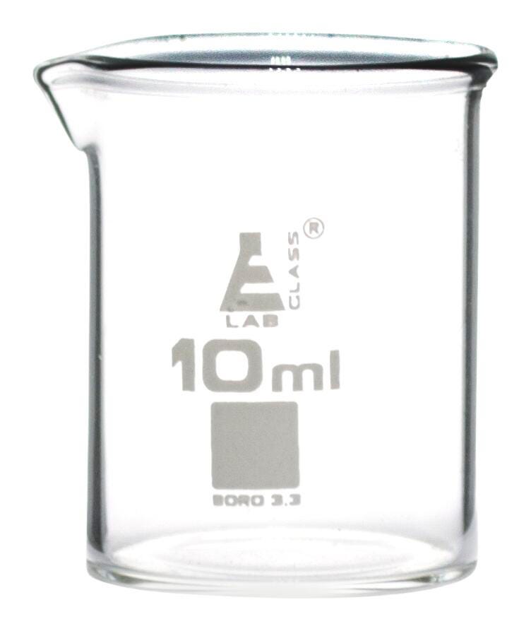 BEAKER GLASS LOW FORM 10ML