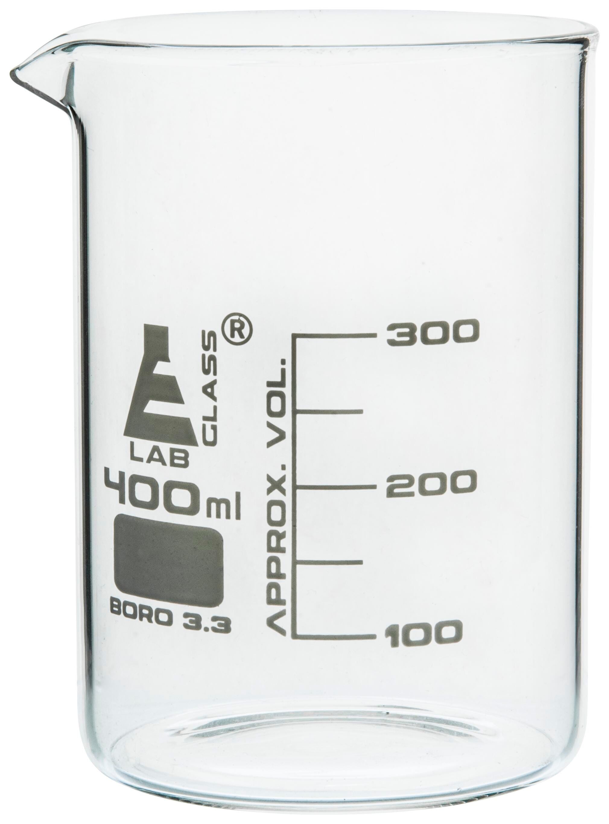 BEAKER GLASS LOW FORM 400ML