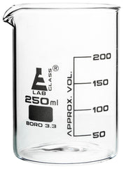 BEAKER GLASS LOW FORM 250ML