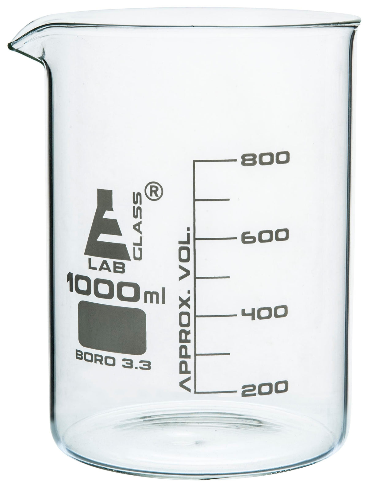 BEAKER GLASS LOW FORM 1000ML