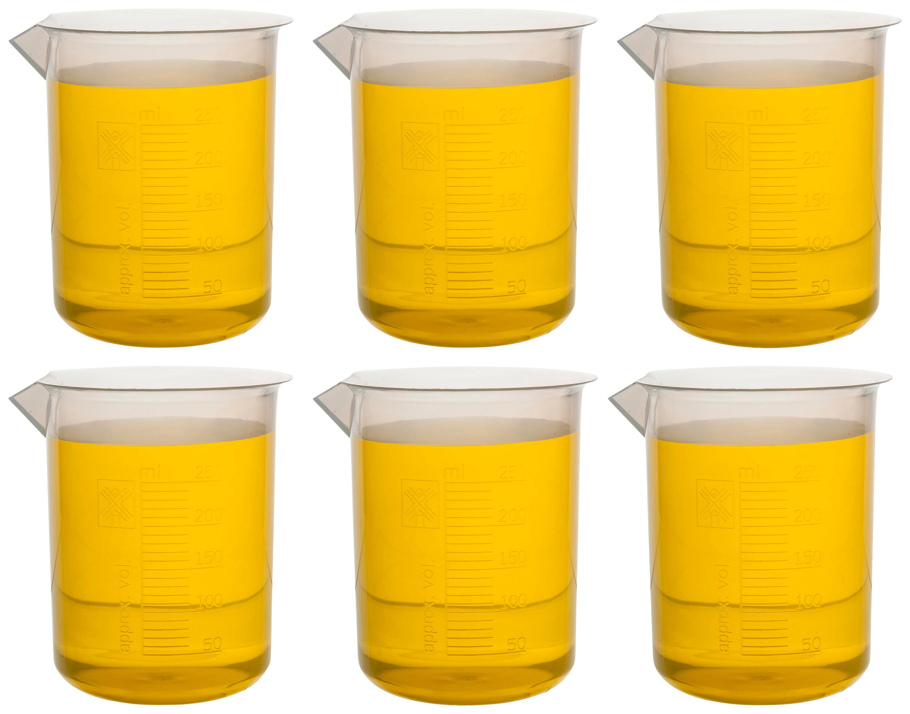 BEAKER POLYPROPYLENE 250ML PACK OF 6