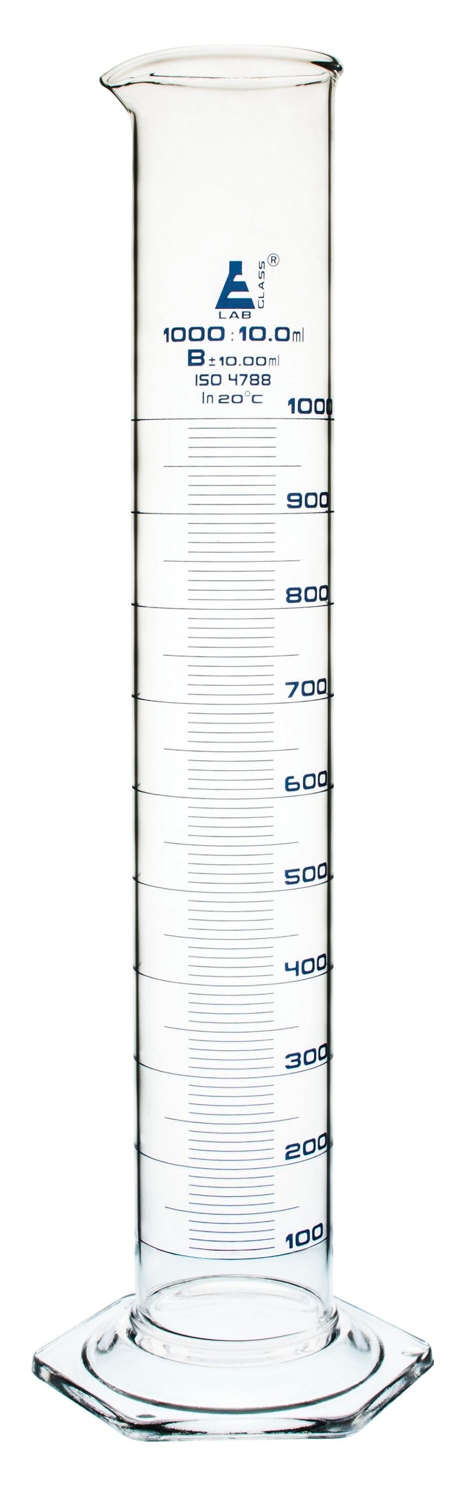 CYLINDER GRADUATED GLASS 1000ML CLASS B