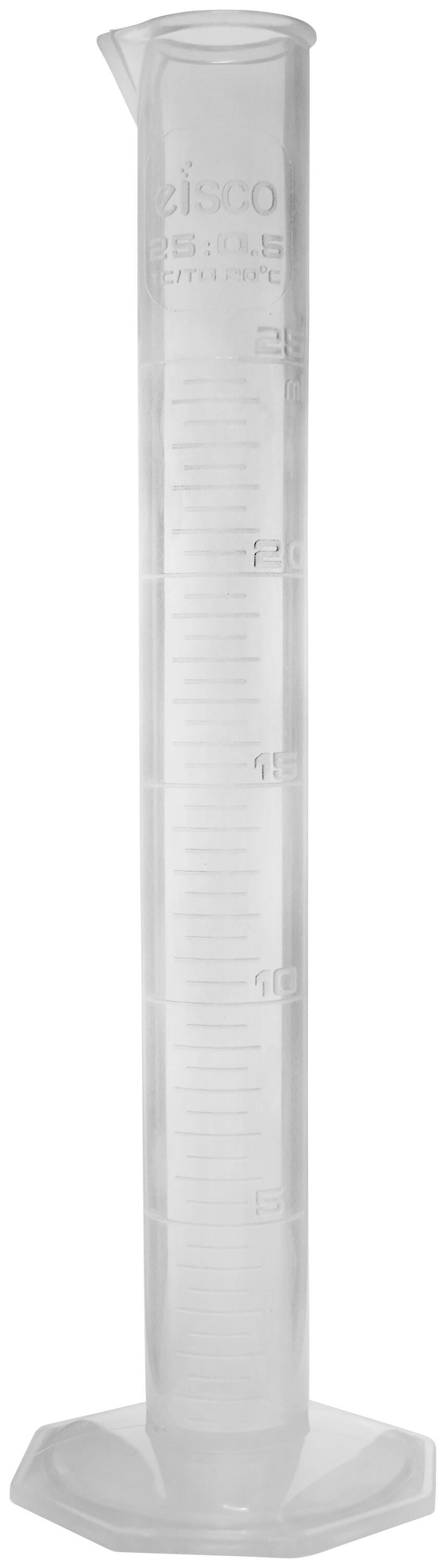 CYLINDER GRADUATED POLYPROPYLENE 25ML