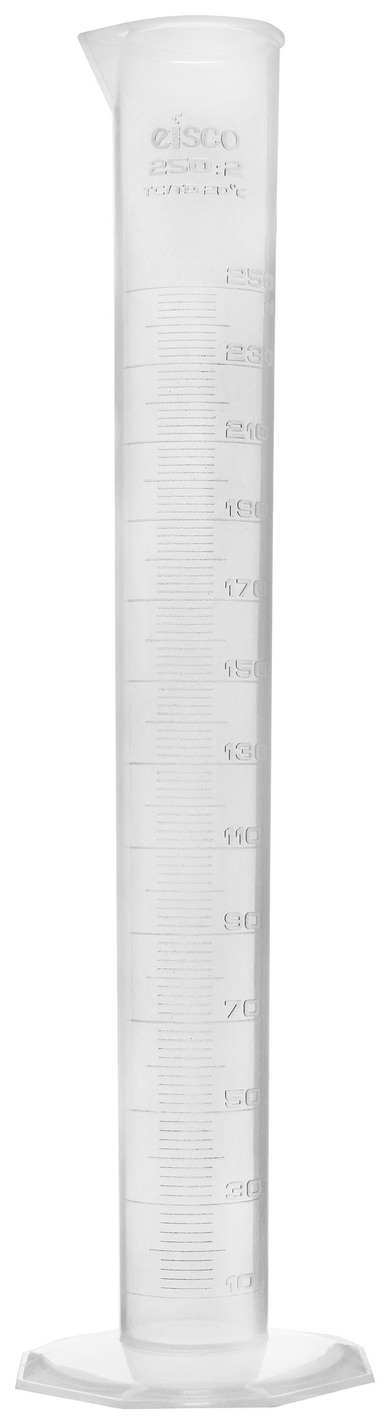 CYLINDER GRADUATED POLYPROPYLENE 250ML