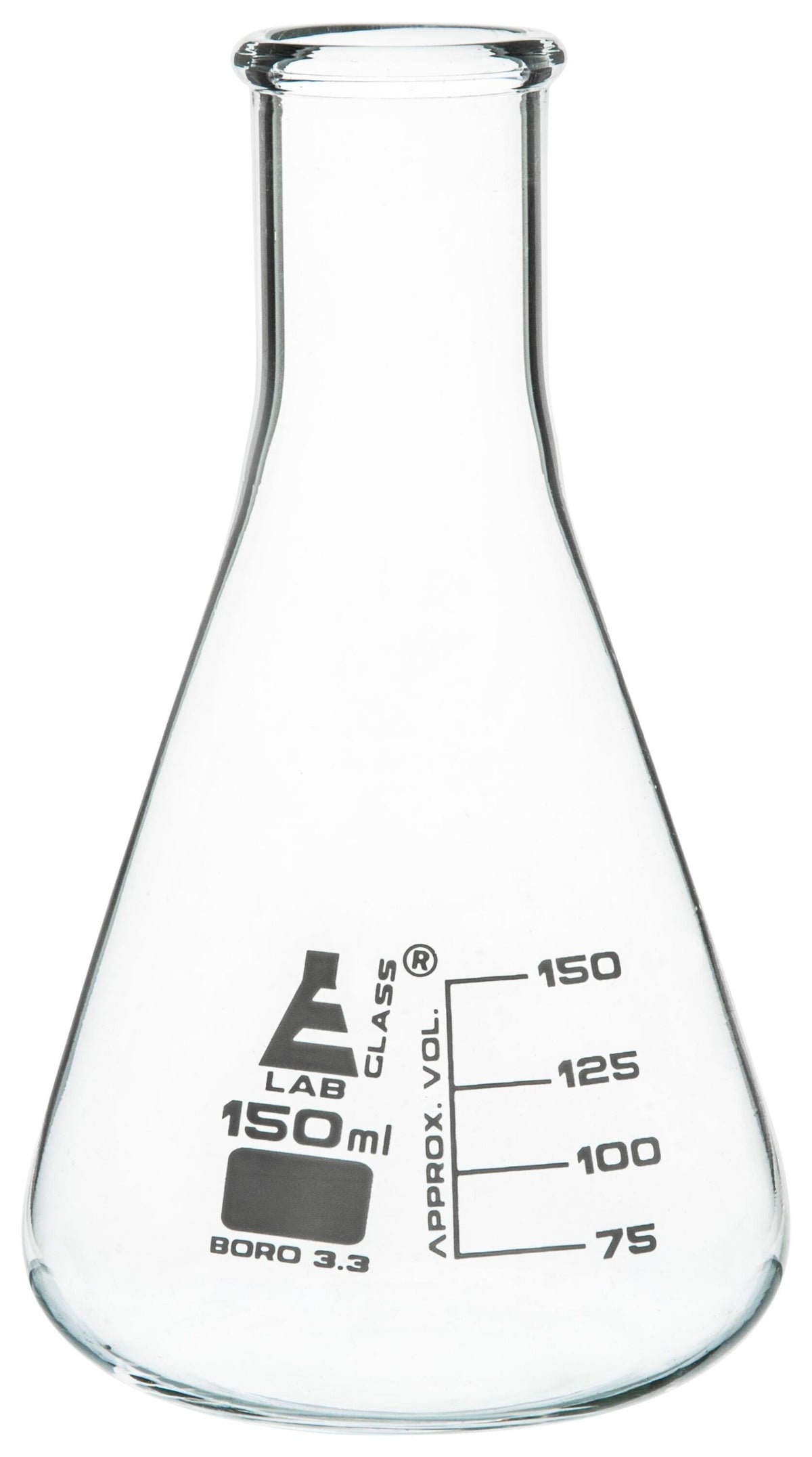 FLASK ERLENMEYER GLASS NARROW NECK 150ML