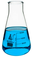 FLASK ERLENMEYER GLASS WIDE NECK 500ML