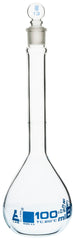 FLASK VOLUMETRIC 100ML WITH GLASS STOPPER