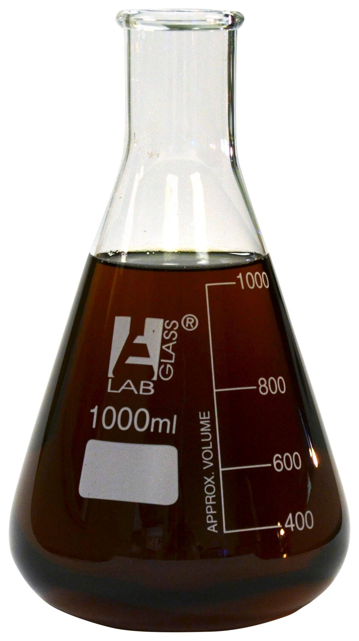 FLASK ERLENMEYER GLASS NARROW NECK 1000ML PACK OF 2